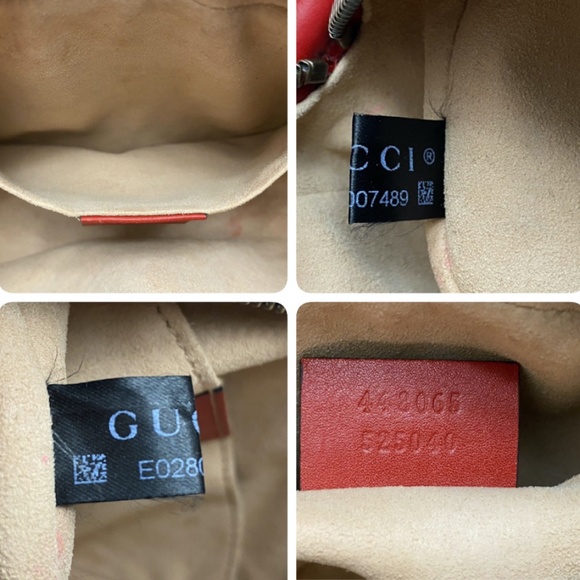 Gucci GG Marmont Mini Red Matelasse Leather Crossbody (E028007489) - Picture 11 of 16